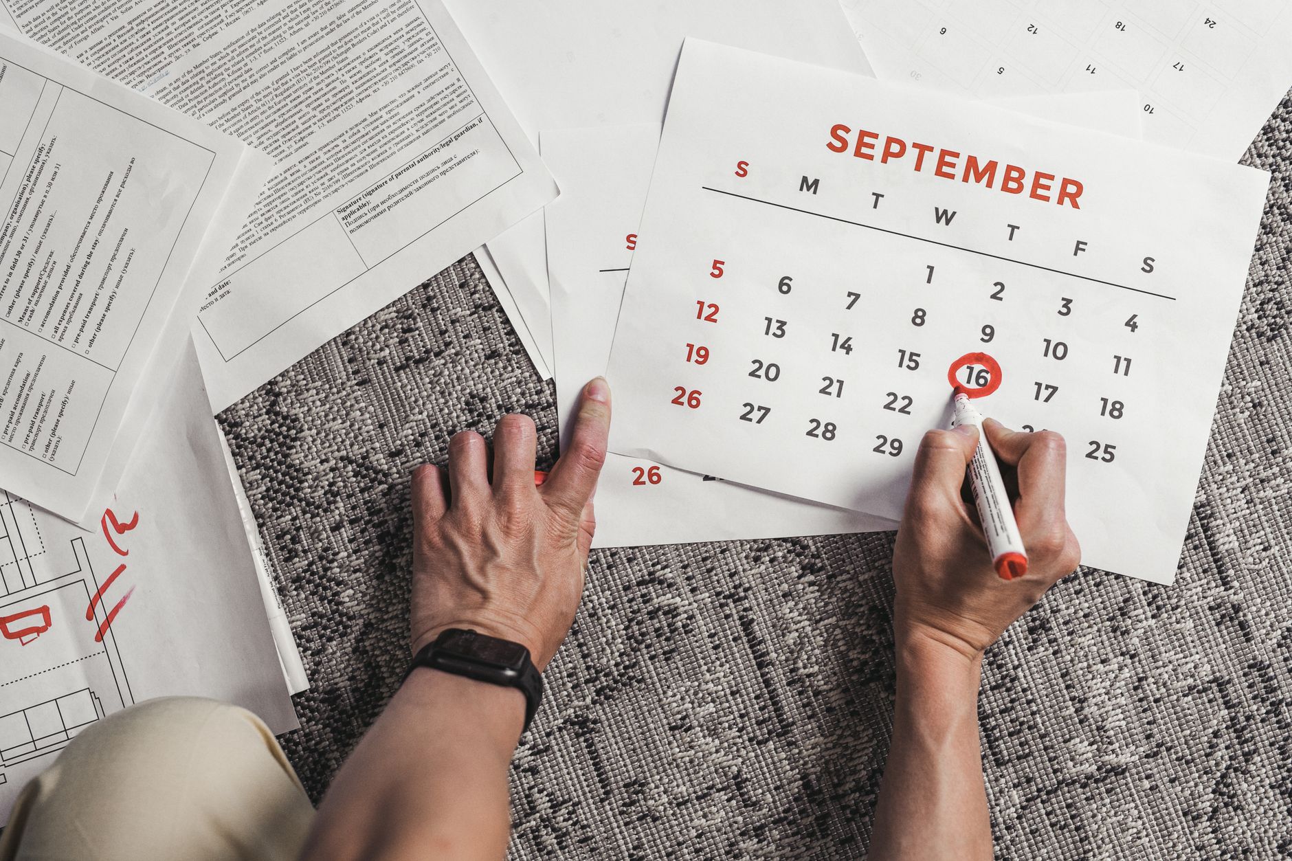Rétro-planning mariage civil calendrier